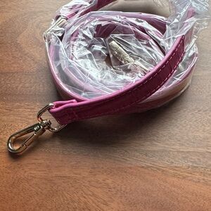 Pink Crocodile Pom Pom London Strap